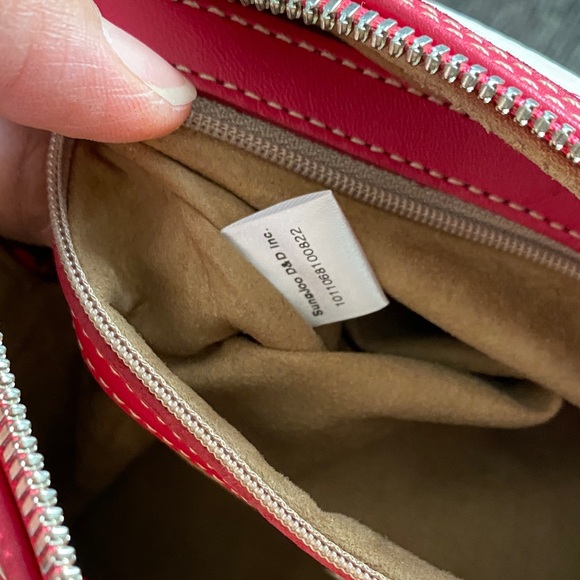 Authentic MCM Mini White and Red Satchel Bag - Picture 11 of 12